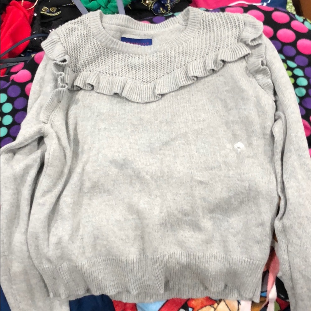 Cropped Grey Sweater